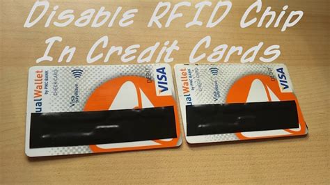 remove rfid chip from visa card|how to remove nfc from visa.